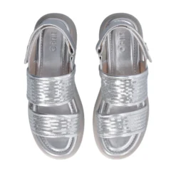 Sandali Platform LIU JO Amber 01 con Paillettes Silver