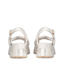 Sandali Platform LIU JO Frida 34 con Fasce Bold con Pietre Gioiello color Crema