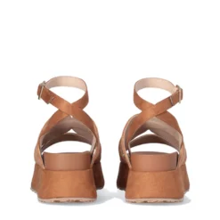 Sandali Platform LIU JO Frida 38 in Corda Marrone con Strass