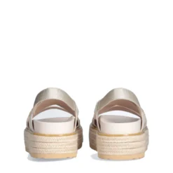 Sandali Platform LIU JO Panarea 02 in Canvas Laminato color Oro