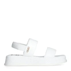 Sandali Platform LIU JO You 754 Bianco con Logo Impresso