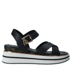 Sandali Platform PATRIZIA PEPE Girl linea Flyplat Sandal in Pelle Nera