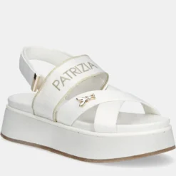 Sandali Platform PATRIZIA PEPE Girl linea Flyplat Sandal in Grosgrain Bianco