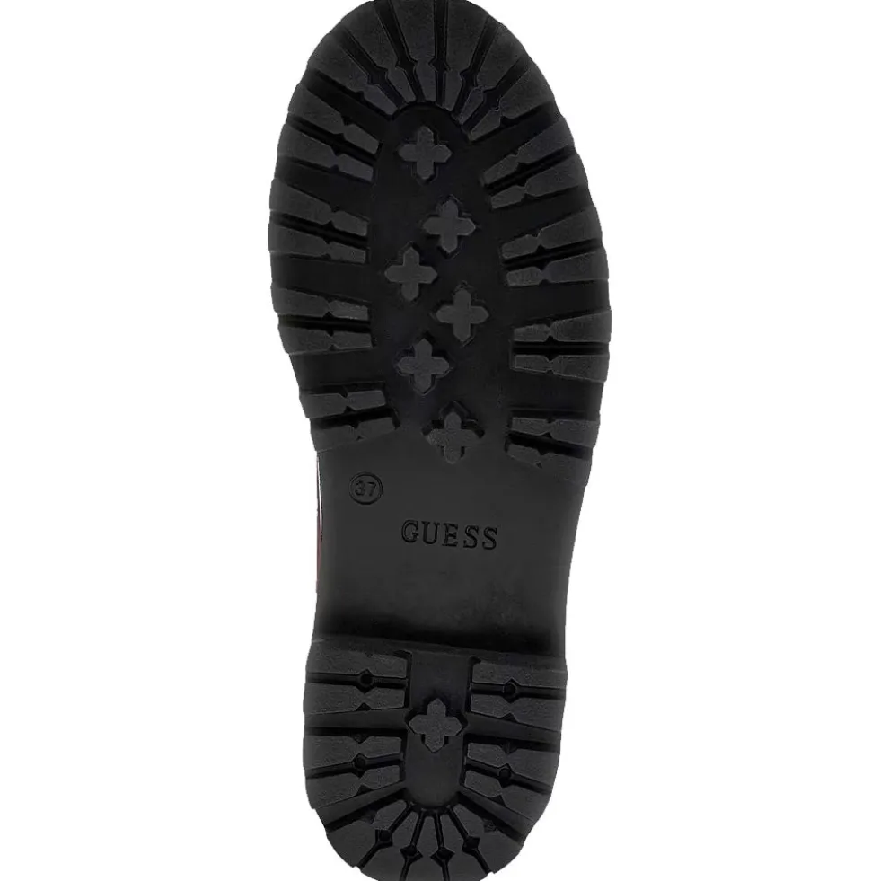 Scarpe Donna Anfibio GUESS in Pelle linea Bada Colore Nero
