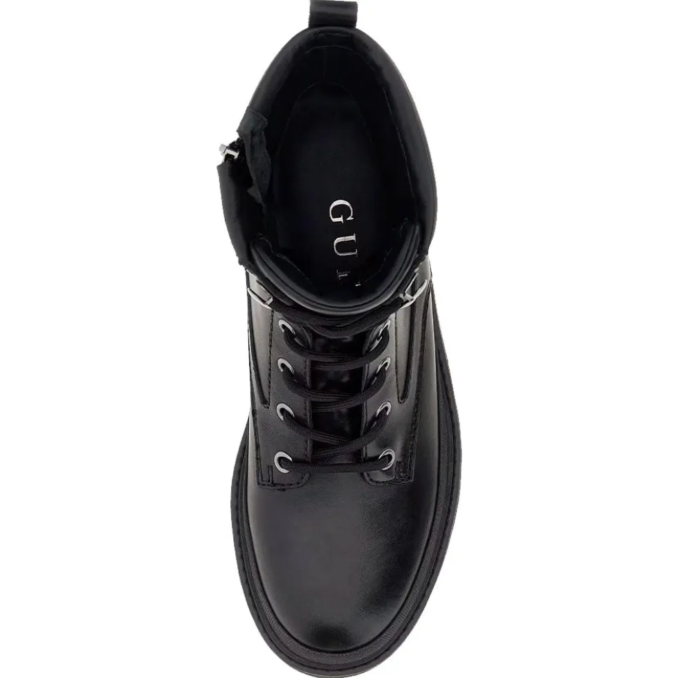Scarpe Donna Anfibio GUESS in Pelle linea Bada Colore Nero