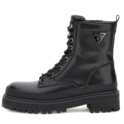 Scarpe Donna Anfibio GUESS in Pelle linea Bada Colore Nero