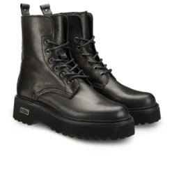 Scarpe Donna CULT Slash 1814 Anfibi in Pelle Nera