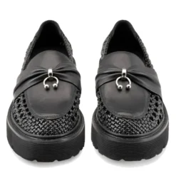 Scarpe Donna CULT Slash 4685 Mocassino in Pelle Traforata Nera