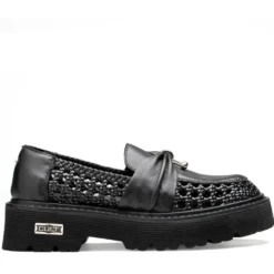 Scarpe Donna CULT Slash 4685 Mocassino in Pelle Traforata Nera