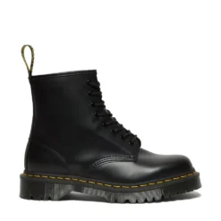 Scarpe Donna DR. MARTENS Stivali Platform linea 1460 BEX in Pelle Nera