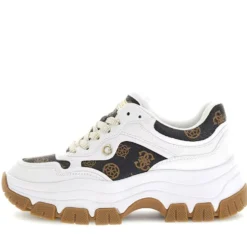 Scarpe Donna GUESS Sneakers White - Brown Linea Brecky