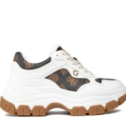 Scarpe Donna GUESS Sneakers White - Brown Linea Brecky