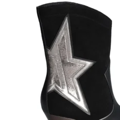 Scarpe Donna LIU JO Belinda 07 Stivali Texani in Pelle e Suede con Stella
