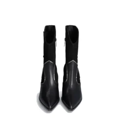 Scarpe Donna LIU JO Belinda 07 Stivali Texani in Pelle e Suede con Stella