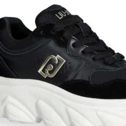 Scarpe Donna LIU JO Steffy 01 Sneakers Chuncky in Suede e Pelle Nera