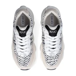 Scarpe Donna LIU JO Steffy 01 Sneakers Chuncky in Suede stampa Zebra