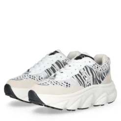 Scarpe Donna LIU JO Steffy 01 Sneakers Chuncky in Suede stampa Zebra