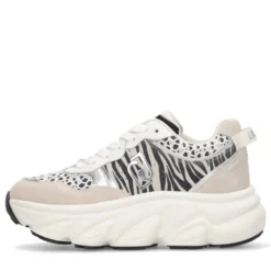 Scarpe Donna LIU JO Steffy 01 Sneakers Chuncky in Suede stampa Zebra