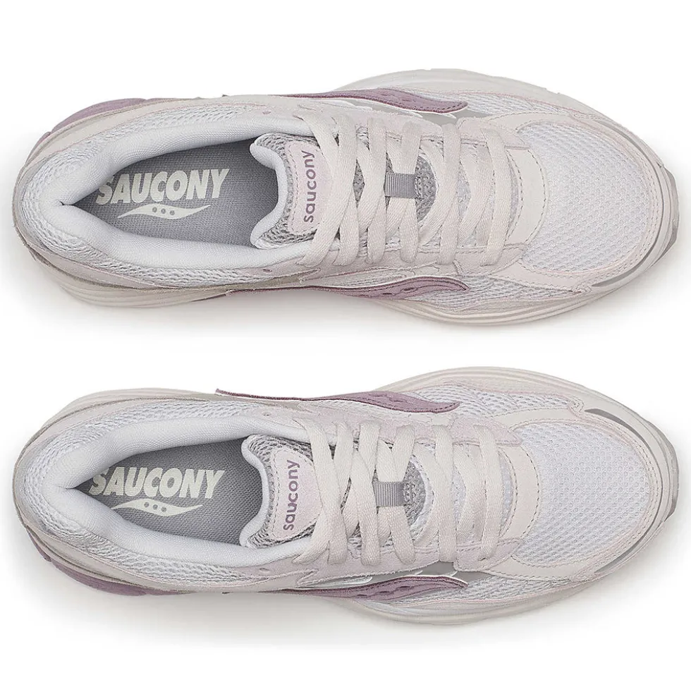 Scarpe Donna Saucony Sneakers ProGrid Omni 9 Premium Light Grey e Lilac
