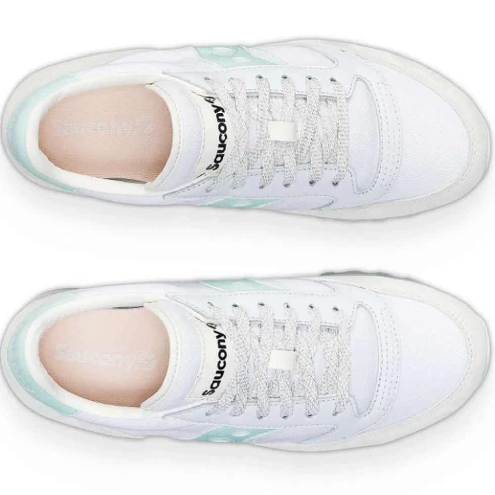 Scarpe Donna Saucony Sneakers Jazz Triple White - Light Blue