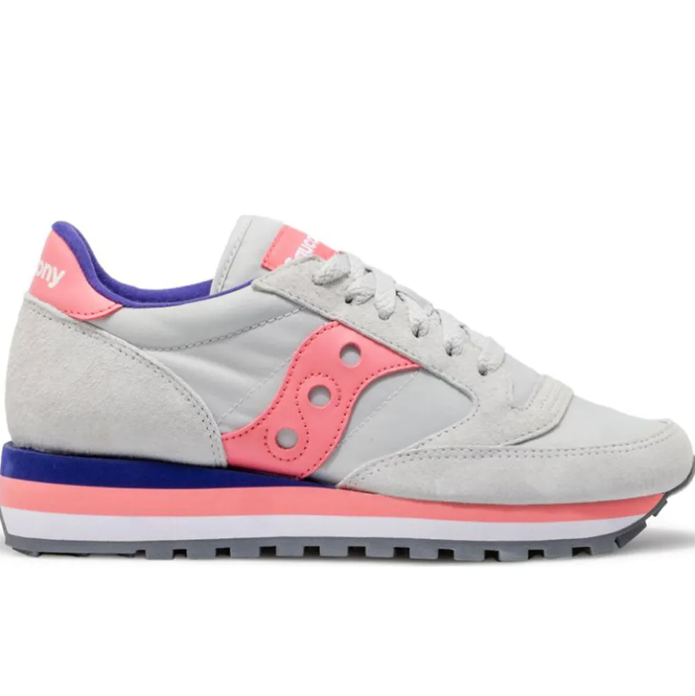 Scarpe Donna Saucony Sneakers Jazz Triple Grey - Coral