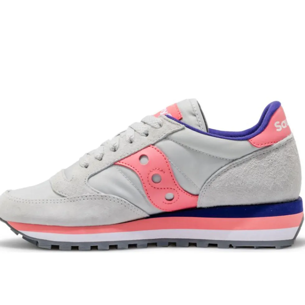 Scarpe Donna Saucony Sneakers Jazz Triple Grey - Coral