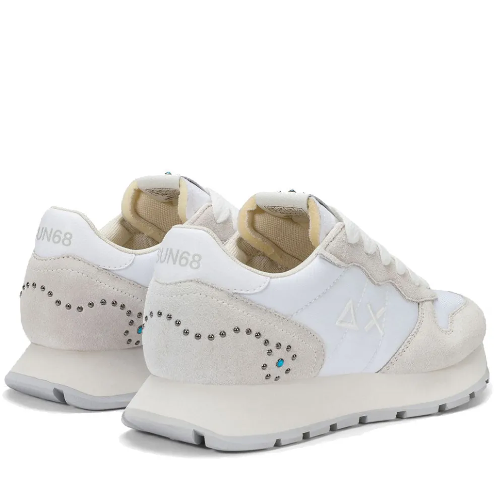 Scarpe Donna Sun68 Sneakers Ally Studs Colore Bianco - Z36205