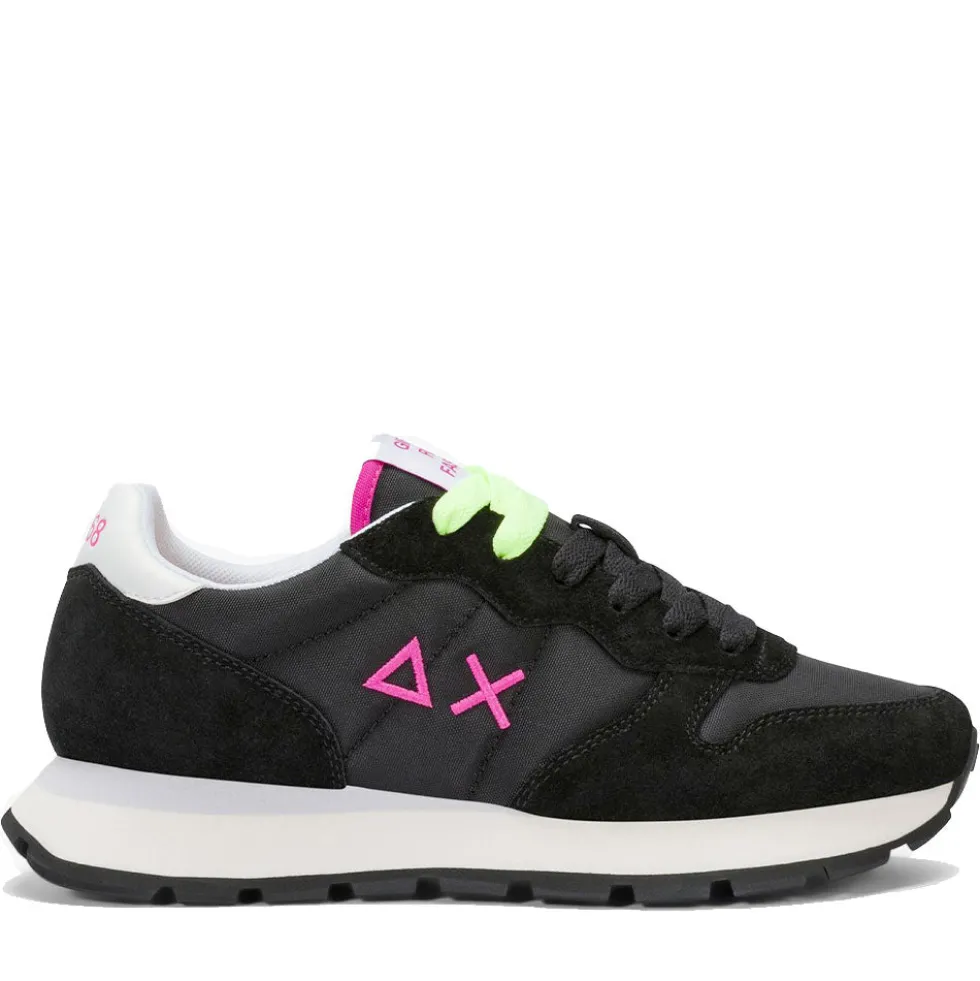 Scarpe Donna Sun68 Sneakers Ally Solid Nero - Fuxia - Z36201