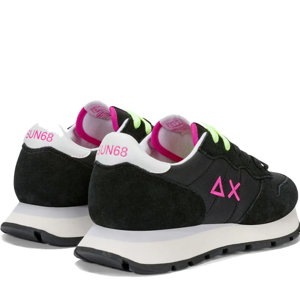Scarpe Donna Sun68 Sneakers Ally Solid Nero - Fuxia - Z36201
