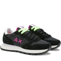 Scarpe Donna Sun68 Sneakers Ally Solid Nero - Fuxia - Z36201