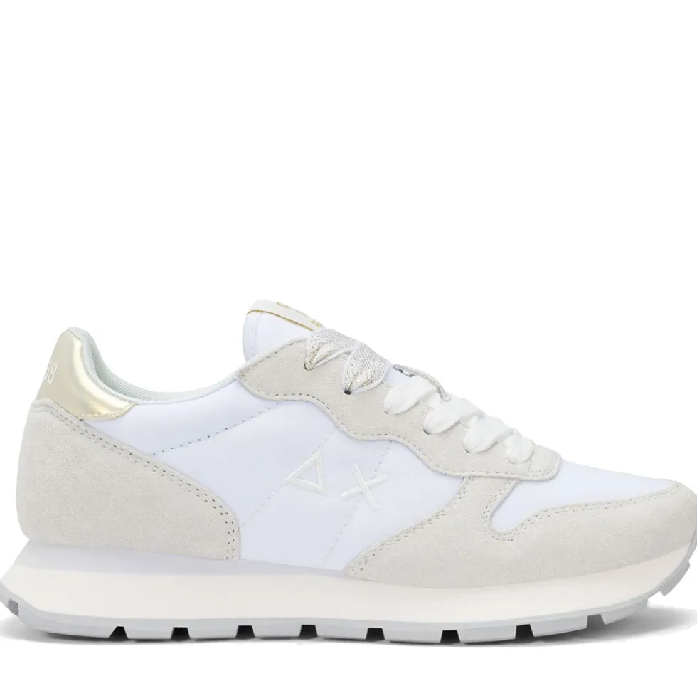 Scarpe Donna Sun68 Sneakers Ally Gold Silver Colore Bianco - Z36202