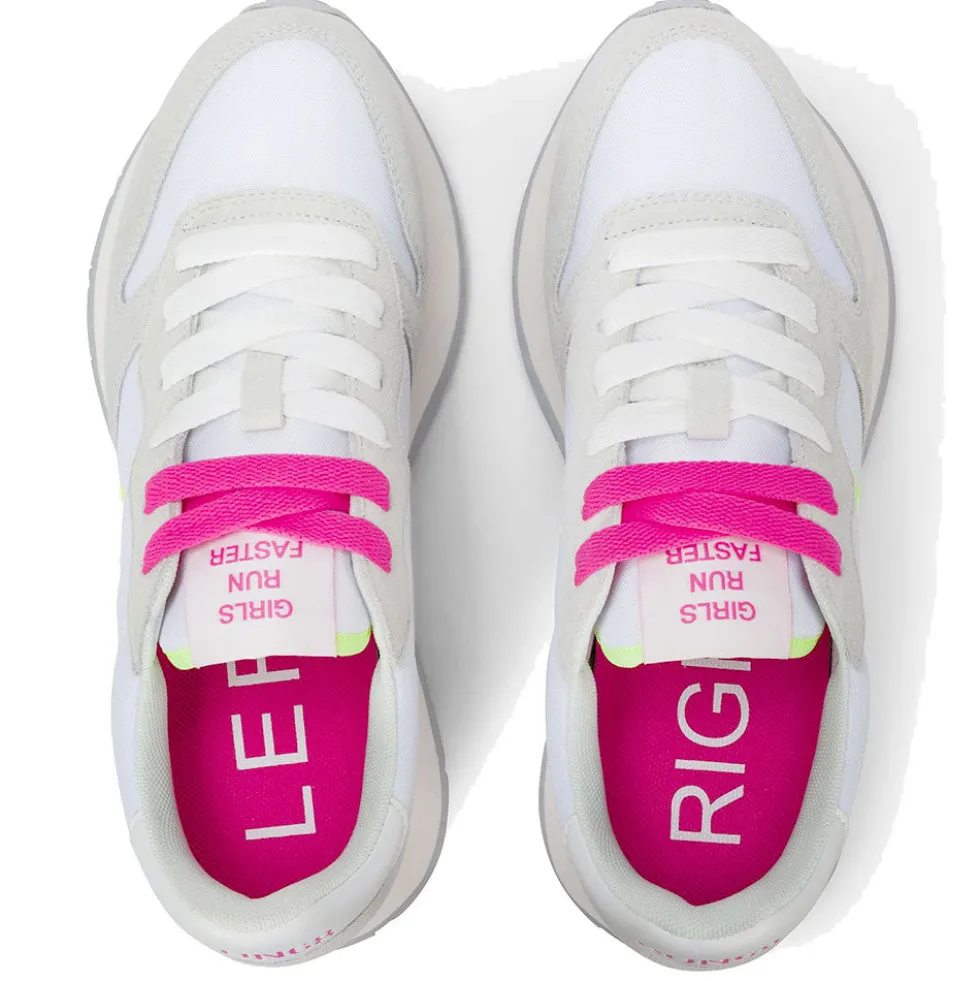 Scarpe Donna Sun68 Sneakers Ally Solid Bianco - Fuxia - Z36201