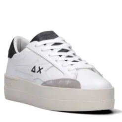 Scarpe Donna Sun68 Sneakers Big Katy Leather Bianco - Nero - Z45235