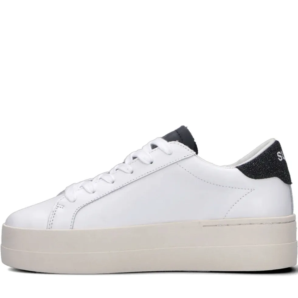 Scarpe Donna Sun68 Sneakers Big Katy Leather Bianco - Nero - Z45235