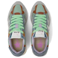 Scarpe Donna Sun68 Sneakers Stargirl Multicolor Option Verde Salvia - Z36215