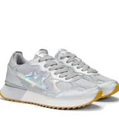 Scarpe Donna Sun68 Sneakers Stargirl Silver Mesh Argento - Z36216