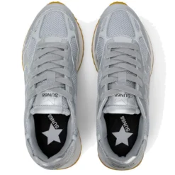 Scarpe Donna Sun68 Sneakers Stargirl Silver Mesh Argento - Z36216