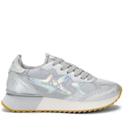 Scarpe Donna Sun68 Sneakers Stargirl Silver Mesh Argento - Z36216