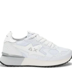 Scarpe Donna Sun68 Sneakers Stargirl Silver Mesh Bianco - Z36216