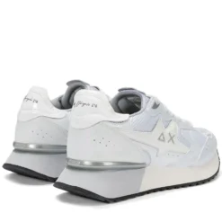 Scarpe Donna Sun68 Sneakers Stargirl Silver Mesh Bianco - Z36216