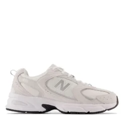 Scarpe Running NEW BALANCE Sneakers 530 in Pelle e Mesh Sea Salt Grey Matter e White