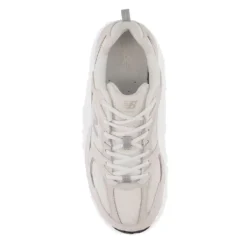 Scarpe Running NEW BALANCE Sneakers 530 in Pelle e Mesh Sea Salt Grey Matter e White
