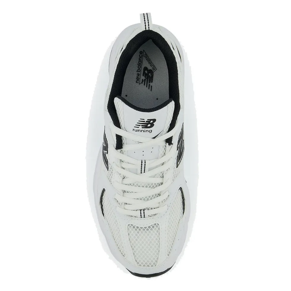 Scarpe Running NEW BALANCE Sneakers 530 in Tessuto Sintetico e Mesh colore Bianco e Nero