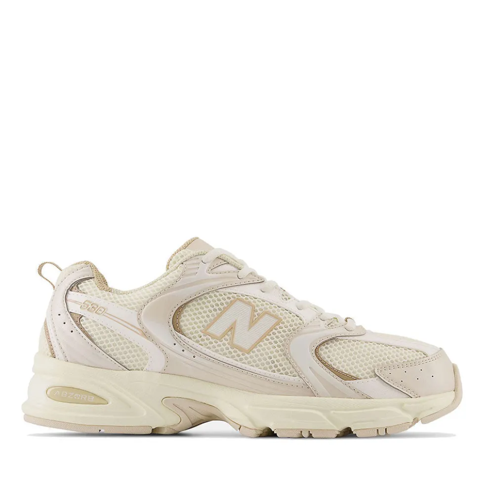 Scarpe Running NEW BALANCE Sneakers 530 in Tessuto Sintetico e Mesh colore Beige e Bone