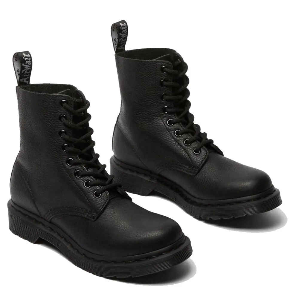 Scarpe Unisex DR. MARTENS Stivali linea 1460 Pascal Mono in Pelle Nera