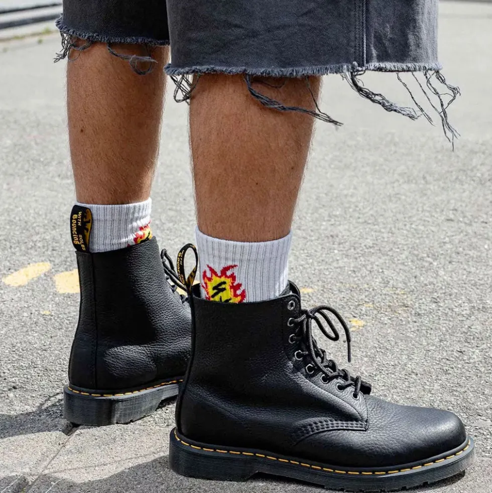 Scarpe Uomo DR. MARTENS Stivali linea 1460 Pascal Ambassador in Pelle Nera
