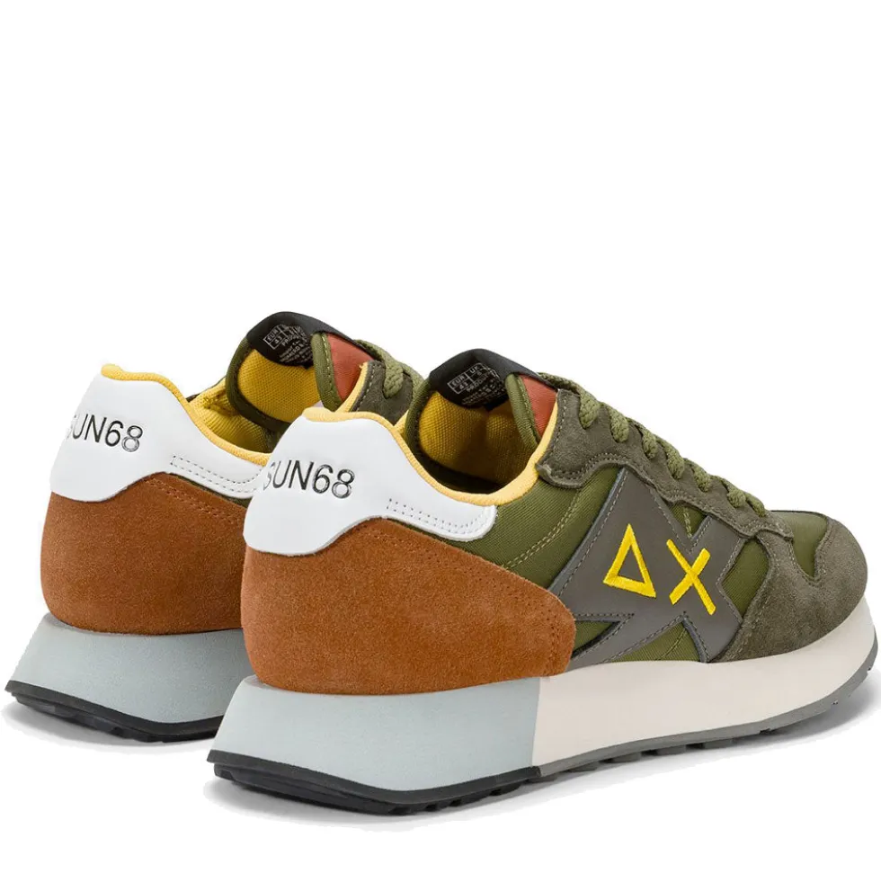 Scarpe Uomo Sun68 Sneakers Jaki 2.0 Solid Militare - Z36115