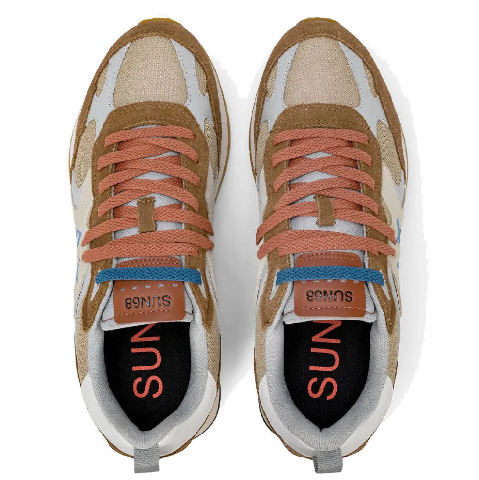 Scarpe Uomo Sun68 Sneakers Jaki Outdoor Colore Volpe - Z36118