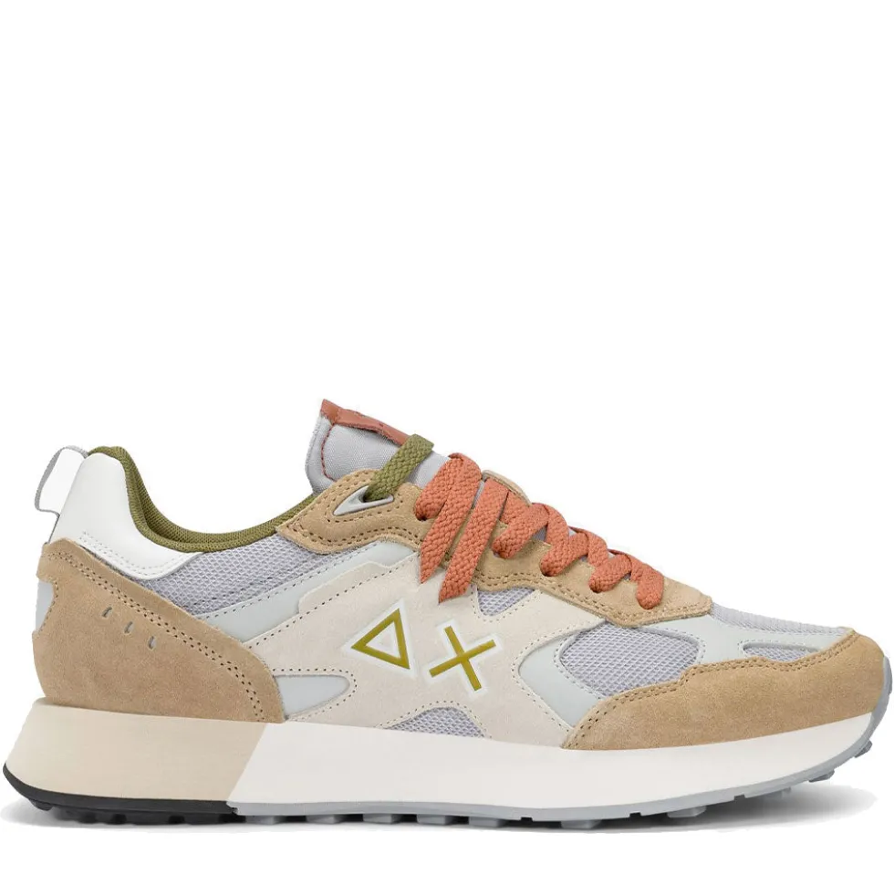 Scarpe Uomo Sun68 Sneakers Jaki Outdoor Colore Beige - Z36118