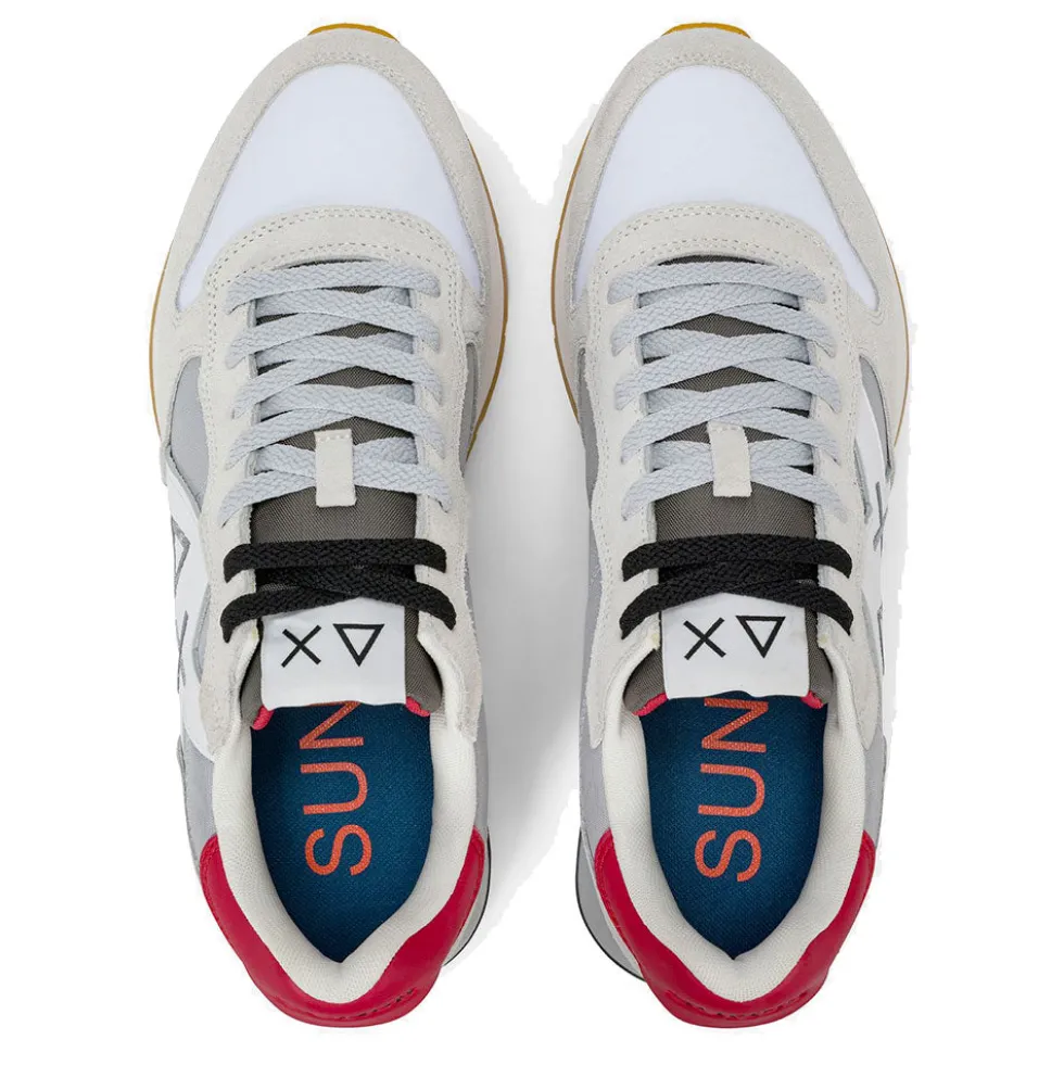 Scarpe Uomo Sun68 Sneakers Jaki 2.0 Bicolor Bianco - Grigio -Z36116